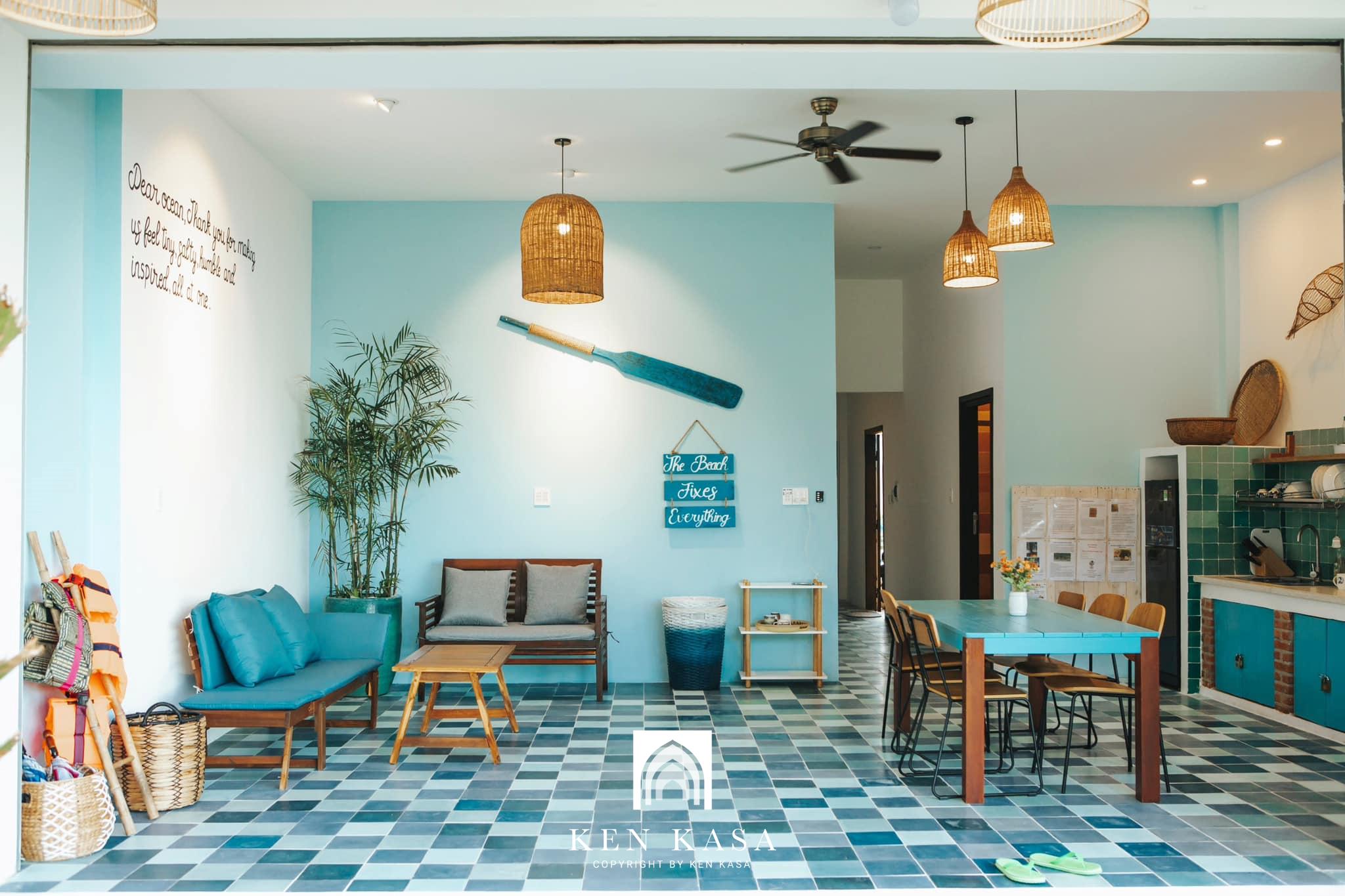 m&agrave;u sắc trong Thiết kế nội thất homestay phong c&aacute;ch đồng qu&ecirc;